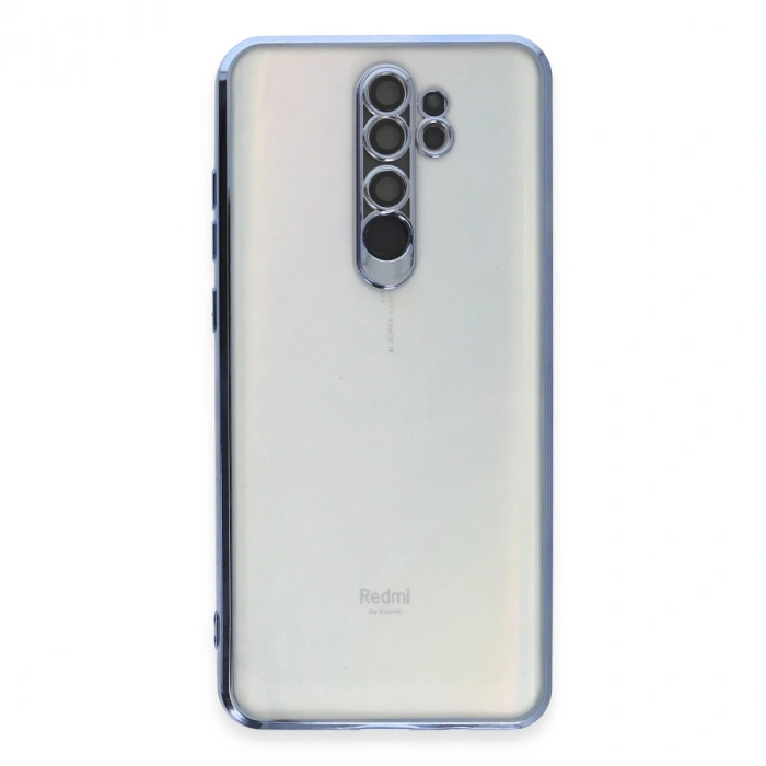 Xiaomi Redmi Note 8 Pro Kılıf Razer Lensli Silikon - Açık Mavi