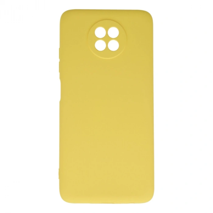 Xiaomi Redmi Note 9 5g Kılıf Nano İçi Kadife Silikon - Sarı