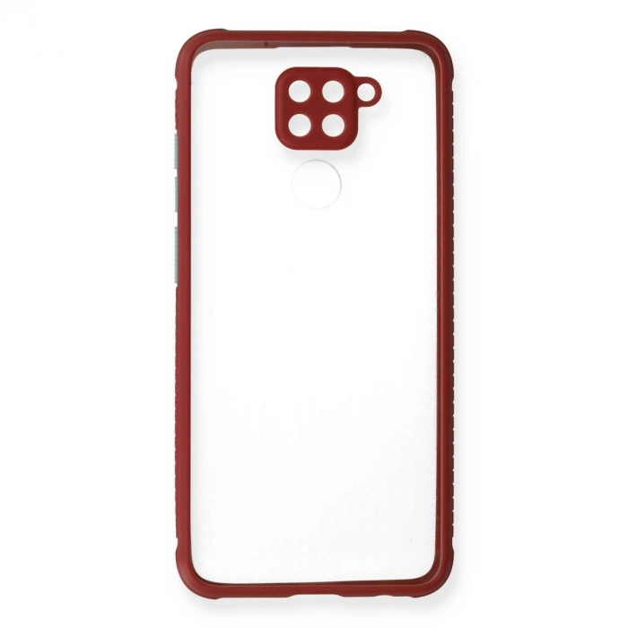 Xiaomi Redmi Note 9 Kılıf Miami Şeffaf Silikon - Fuşya