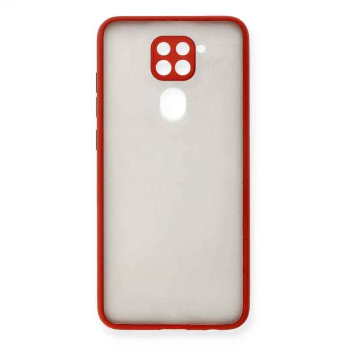 Xiaomi Redmi Note 9 Kılıf Montreal Silikon Kapak - Kırmızı