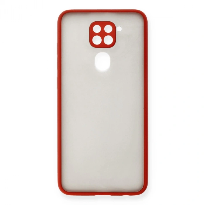 Xiaomi Redmi Note 9 Kılıf Montreal Silikon Kapak - Kırmızı