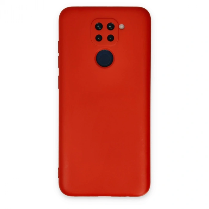 Xiaomi Redmi Note 9 Kılıf Nano İçi Kadife Silikon - Kırmızı