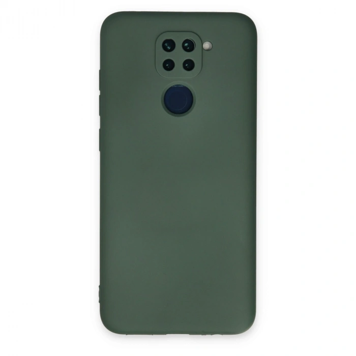 Xiaomi Redmi Note 9 Kılıf Nano İçi Kadife Silikon - Koyu Yeşil
