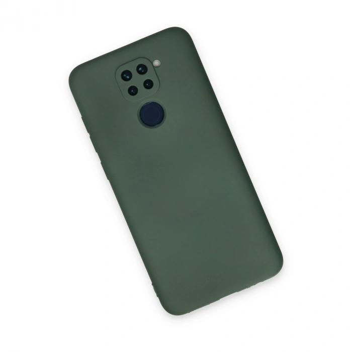 Xiaomi Redmi Note 9 Kılıf Nano İçi Kadife Silikon - Koyu Yeşil