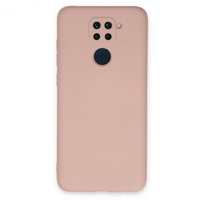 Xiaomi Redmi Note 9 Kılıf Nano İçi Kadife Silikon - Pudra