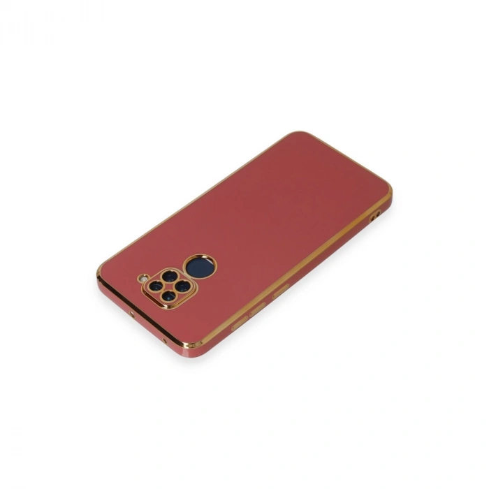 Xiaomi Redmi Note 9 Kılıf Volet Silikon - Kırmızı