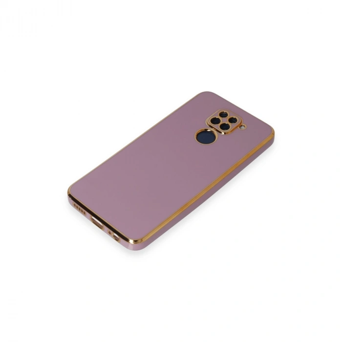 Xiaomi Redmi Note 9 Kılıf Volet Silikon - Mor