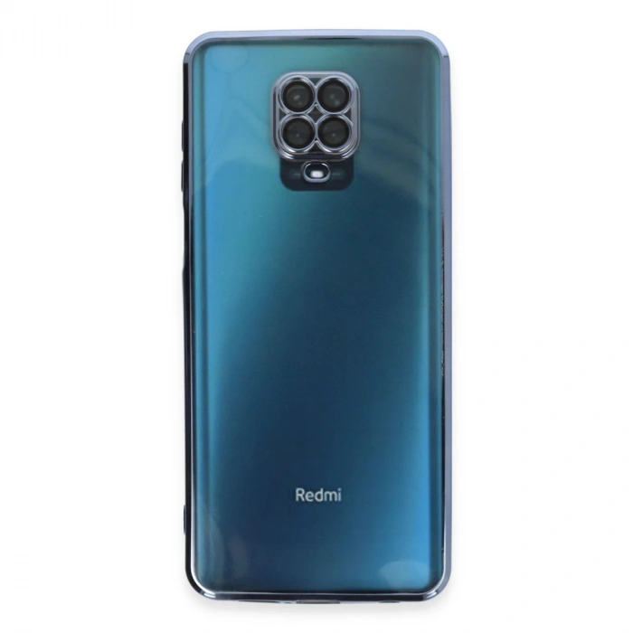 Xiaomi Redmi Note 9 Pro Kılıf Razer Lensli Silikon - Açık Mavi