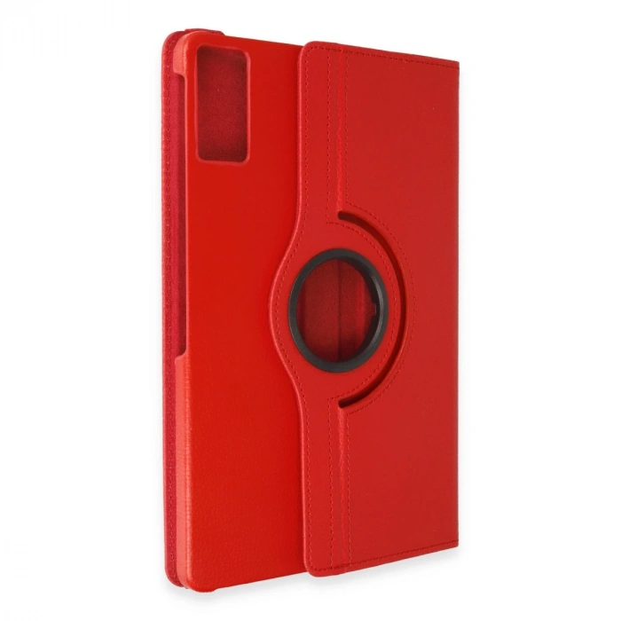 Xiaomi Redmi Pad Se Kılıf 360 Tablet Deri Kılıf - Kırmızı