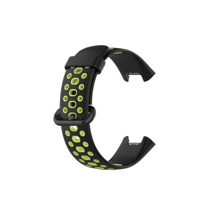 Xiaomi Redmi Watch 2 Spor Delikli Kordon - Siyah-yeşil
