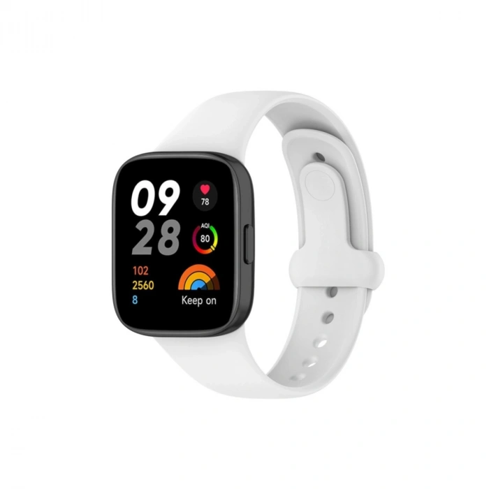 Xiaomi Redmi Watch 3 Origin Silikon Kordon (saat Değildir) - Beyaz