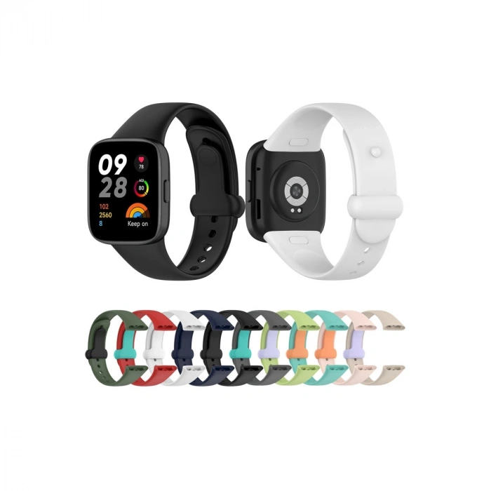 Xiaomi Redmi Watch 3 Origin Silikon Kordon (saat Değildir) - Beyaz