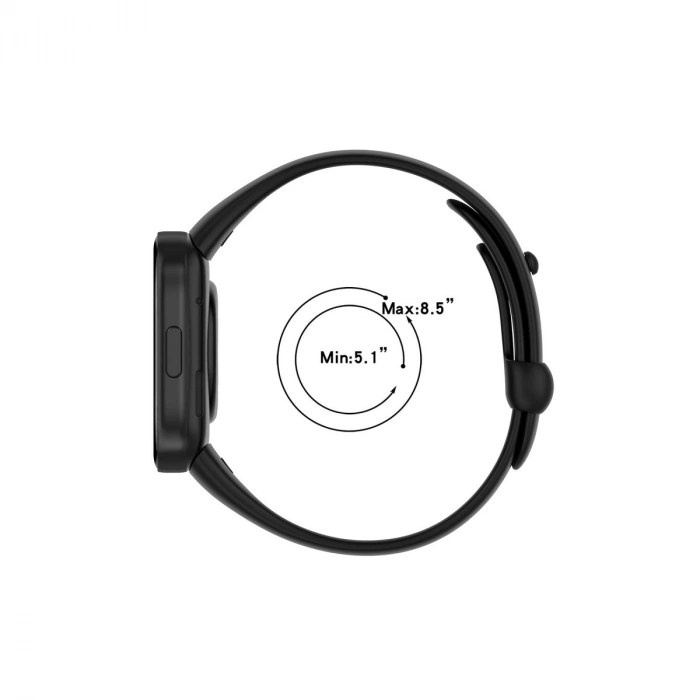 Xiaomi Redmi Watch 3 Origin Silikon Kordon (saat Değildir) - Füme