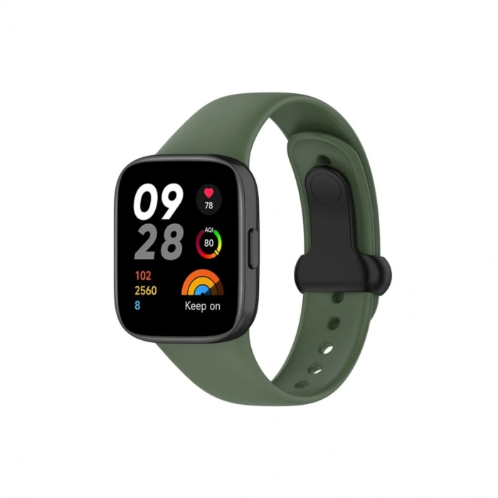 Xiaomi Redmi Watch 3 Origin Silikon Kordon (saat Değildir) - Koyu Yeşil