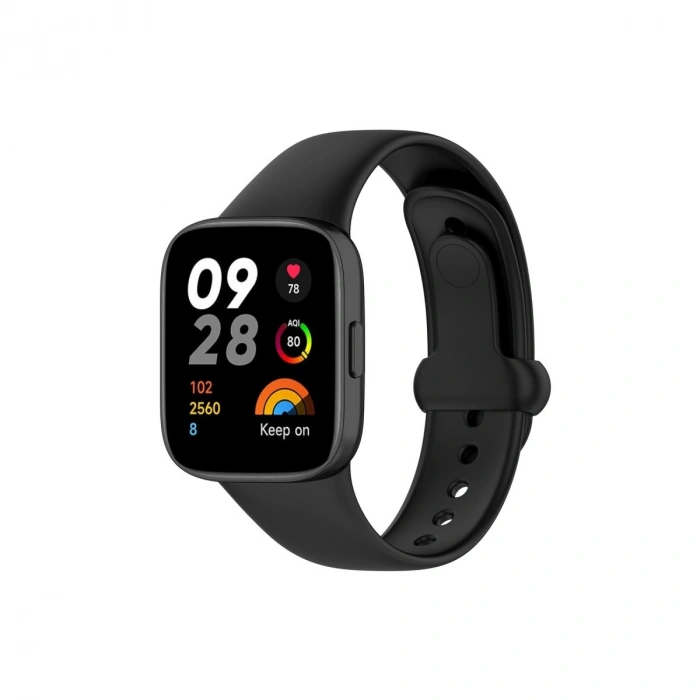 Xiaomi Redmi Watch 3 Origin Silikon Kordon (saat Değildir) - Siyah