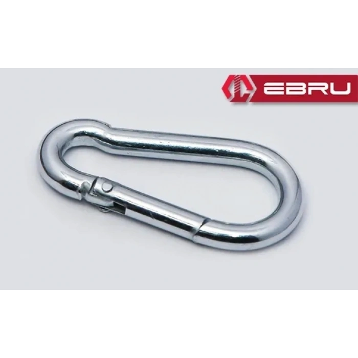 Yaylı Karabina, Çengel, Kanca 6mm - 50 Adet