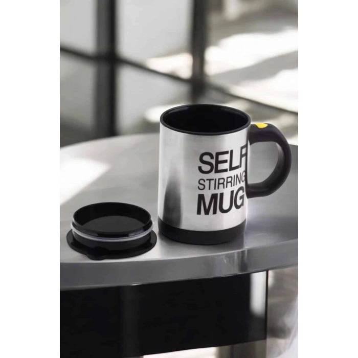 Yazılı Kupa Kendi Kendini Karıştıran Mikser Kupa Termos Bardak