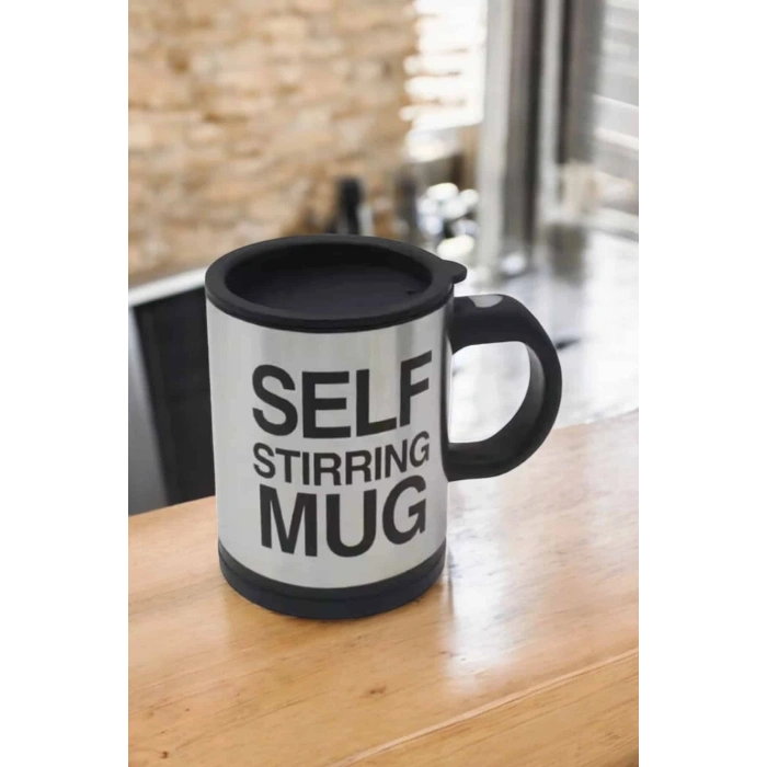 Yazılı Kupa Kendi Kendini Karıştıran Mikser Kupa Termos Bardak