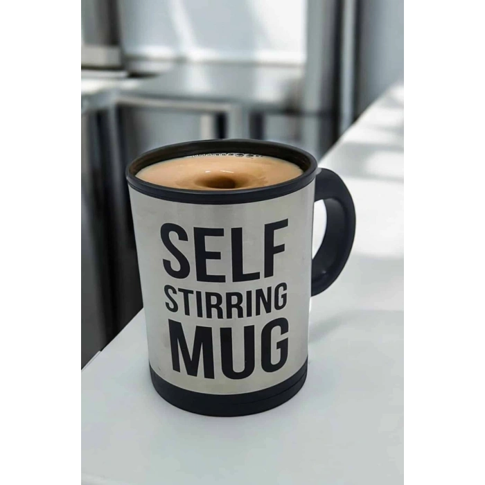 Yazılı Kupa Kendi Kendini Karıştıran Mikser Kupa Termos Bardak