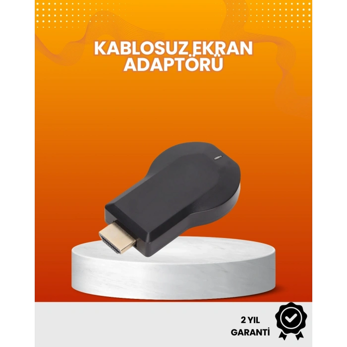 Yazılım Gerektirmeyen Kablosuz Mirroring Adaptörü – 1080p Hd Görüntü Kalitesi