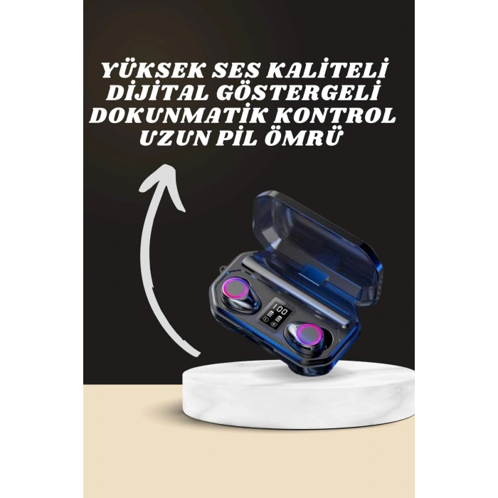 Yeni Nesil Akıllı Saat Ve Bluetooth Kulaklık Kampanyası Dijital Göstergeli Powerbankli