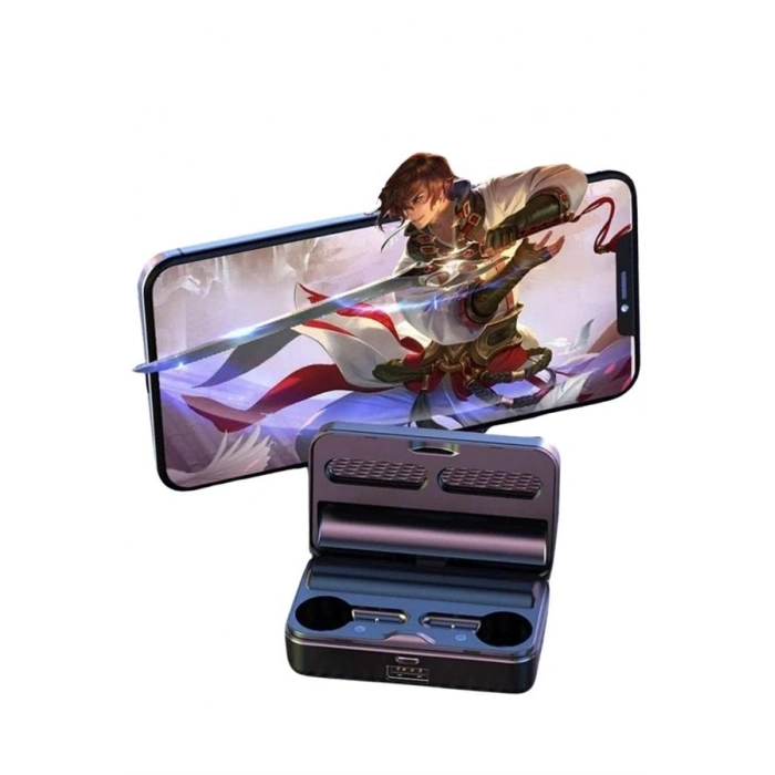 Yeni Nesil Kablosuz Kulaklık Aynalı Powerbank Özellikli Bluetooth Bağlantılı Dijital Göstergeli