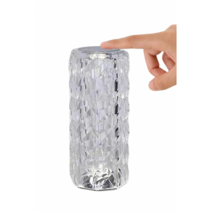 Yeni Nesil Modern Kristal Masa Ve Gece Lambası Dokunmatik Renk Değiştirebilen