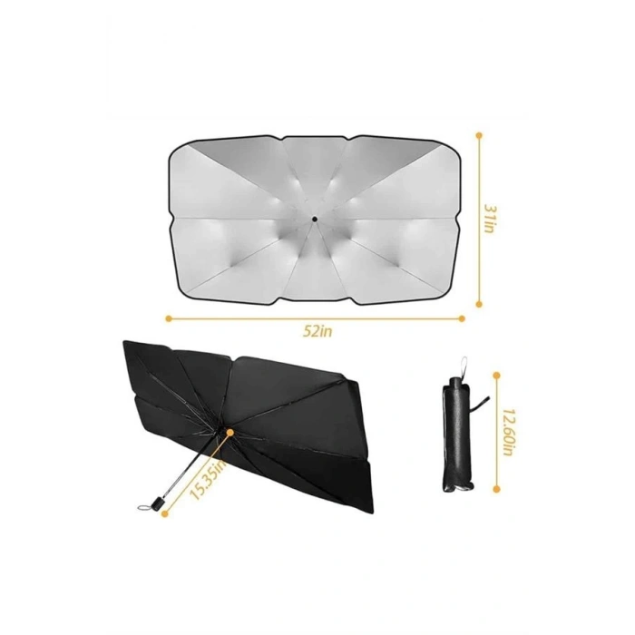 Yeni Nesil Tüm Araç Modellerine Uygun Oto Şemsiye Katlanabilir Uv Işınlarına Karşı