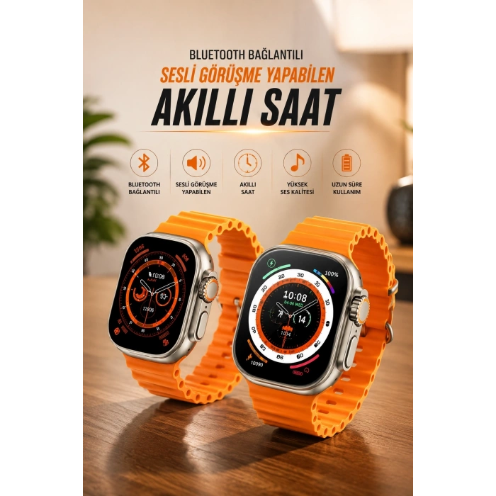 Yeni Nesil Ultra Akıllı Saat Adımsayar Uyku Takibi Nabız Sensörü