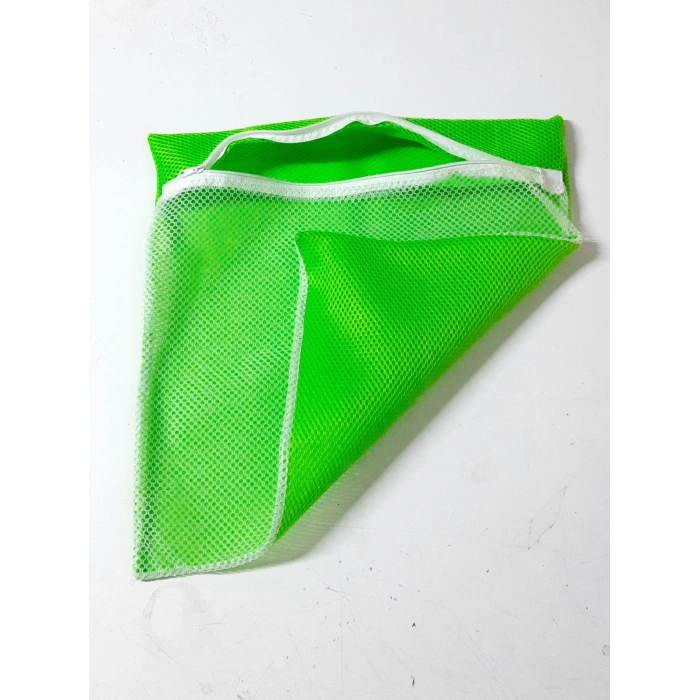 Yeşil  Fermuarlı  Hassas Çamaşır Terlik Ayakkabı Yıkama Filesi Büyük Boy (599)