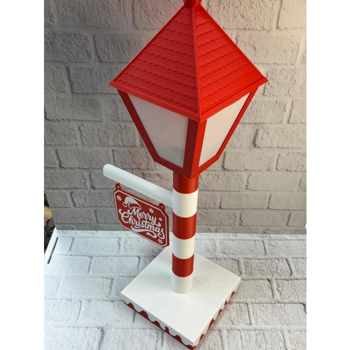 Yılbaşı Tabelalı Dekoratif Lamba Merry Christmas Işıklı Tasarım