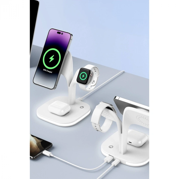 Ym-ud22 Kablosuz Şarj Masaüstü Set - Beyaz