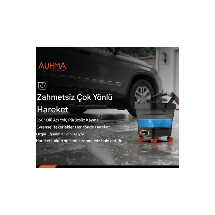 Yüksek Basınçlı Yıkama Makinesi Fırçasız Katlanır Kovalı 150w 14/16 Bar 13 Litre