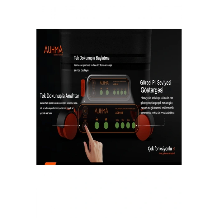 Yüksek Basınçlı Yıkama Makinesi Fırçasız Katlanır Kovalı 150w 14/16 Bar 13 Litre