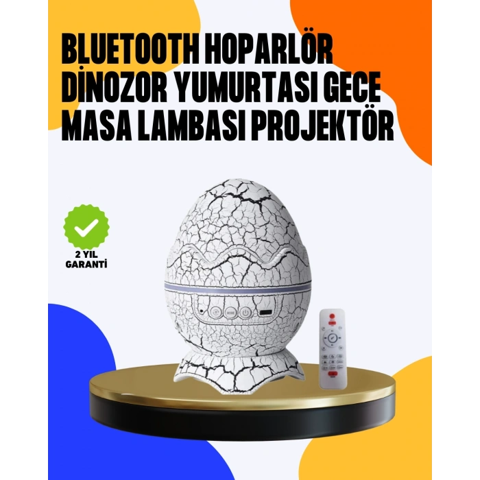 Yüksek Çözünürlüklü Led Galaksi Projektör + 19 Sesli Uyku Makinesi