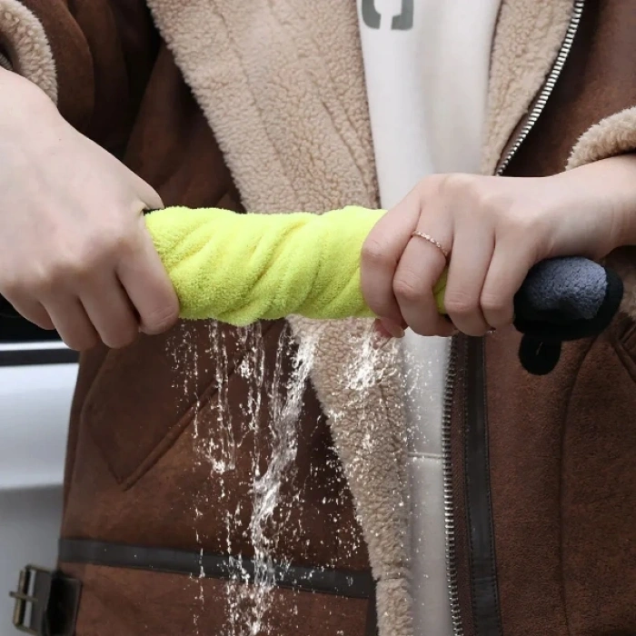 Yünlü Mikrofiber Araba Temizlik Bezi 50x70 Cm