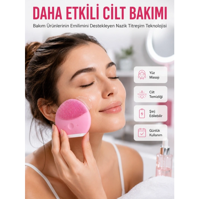 Yüz Makyaj Temizleme Cihazı Yüz Masaj Aleti Cilt Bakım Aleti