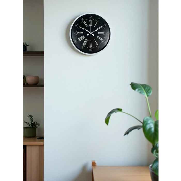 Zentime 36 Cm Beyaz Dekoratif Duvar Saati