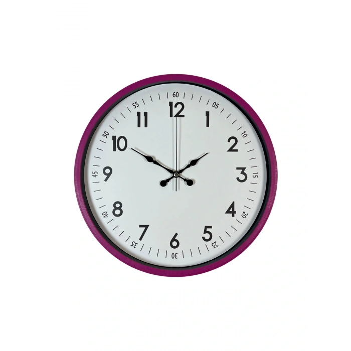 Zentime 36 Cm Pembe Dekoratif Duvar Saati