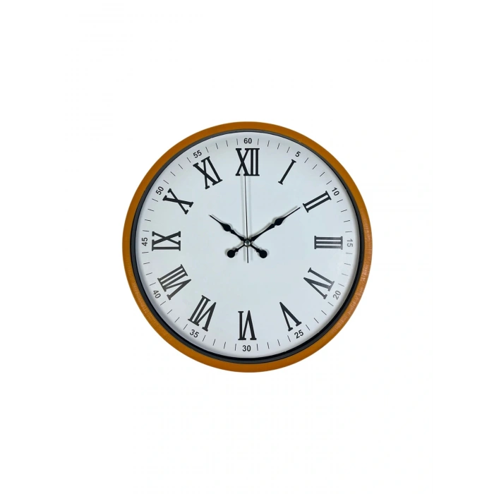 Zentime 36 Cm Turuncu Dekoratif Duvar Saati