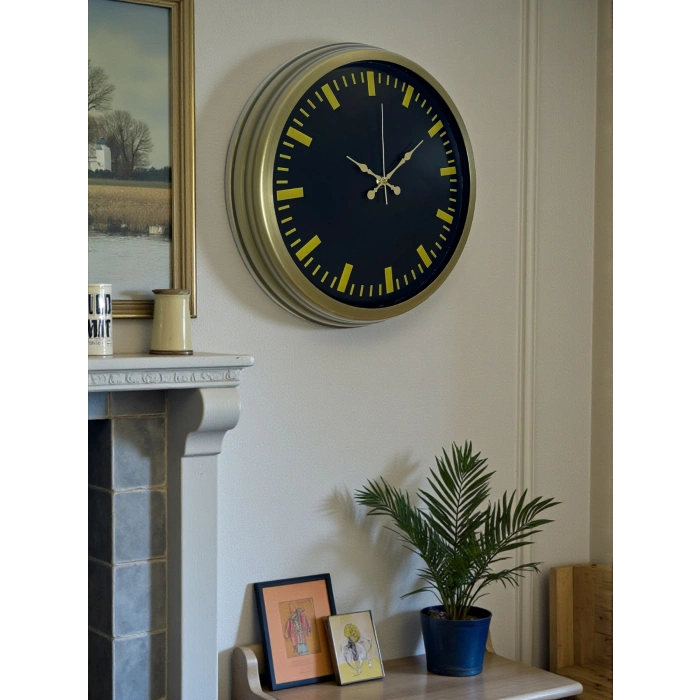 Zentime Vintage 40 Cm Metal Modern Duvar Saati