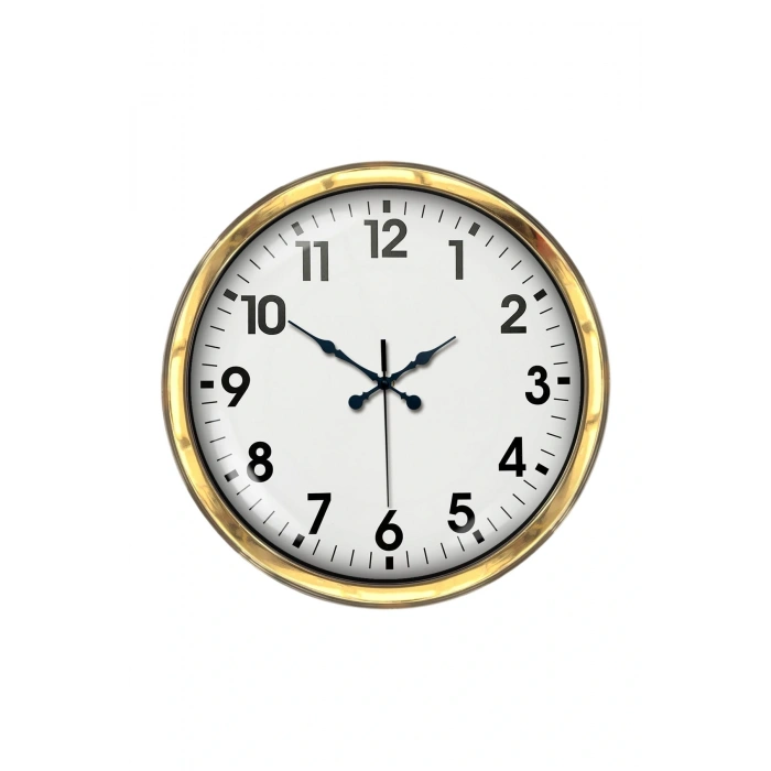 Royal White Gold Classic 40 Cm Metal Duvar Saati