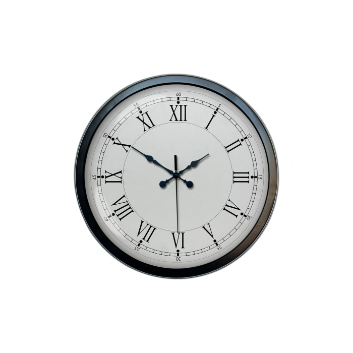Zentime 40 Cm Siyah Şık Duvar Saati