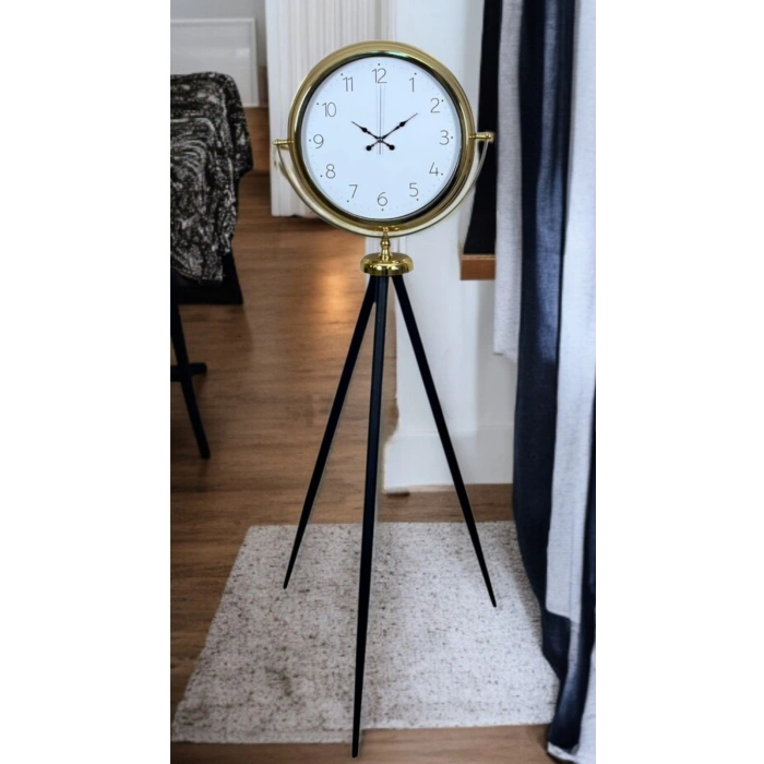 Zentime Gold Premium Dekoratif Tripod Ayaklı Saat