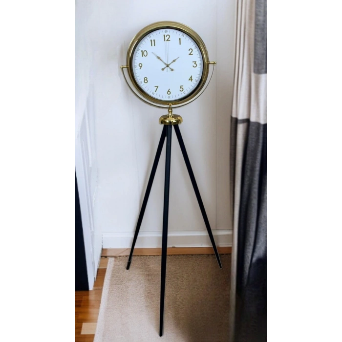 Zentime Heritage Gold Zarif Tripod Ayaklı Saat