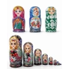 10lu Ahşap Matruşka Seti Alk5381