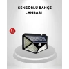 100 Led Güneş Enerjili Bahçe Lambası – Pır Sensörlü, Ip65 Su Geçirmez Dış Mekan Aydınlatma