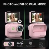 1080p Dijital Video Kamera (32gb) Kart Dijital Vlog Fotoğraf Makinesi  Türkçe Pembe