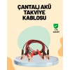 1200 Amper Jumper Kablo 2 Metre Bakır Uçlu Araç Takviye Seti