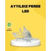 126 Led’li Yıldız Ay Perde Işık Prizden Çalışan Dekoratif Aydınlatma